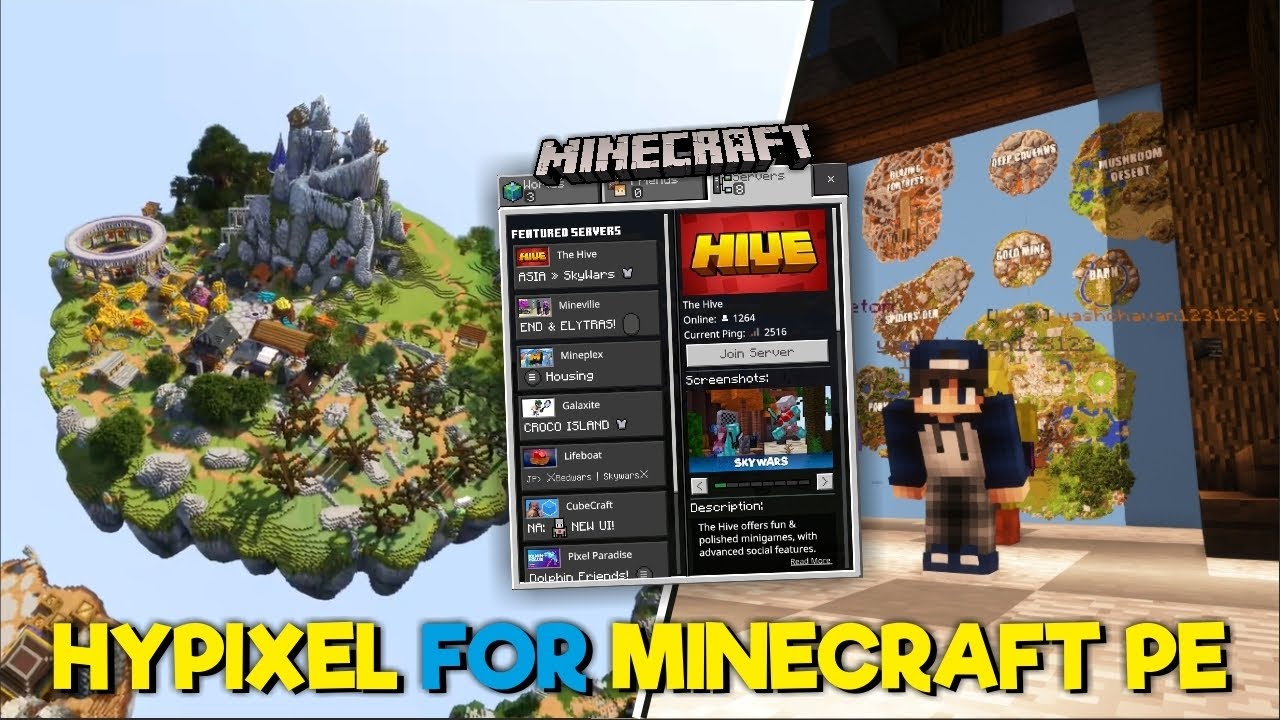 How To Play Hypixel In Minecraft PE | Hypixel Skyblock | In Hindi