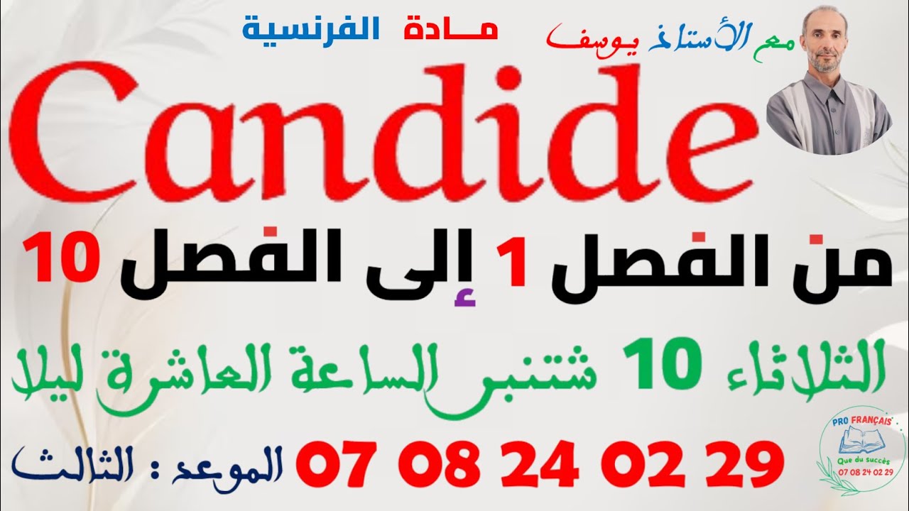 Live 1 Candide ou l'optimisme du chapitre 1 au chapitre 10