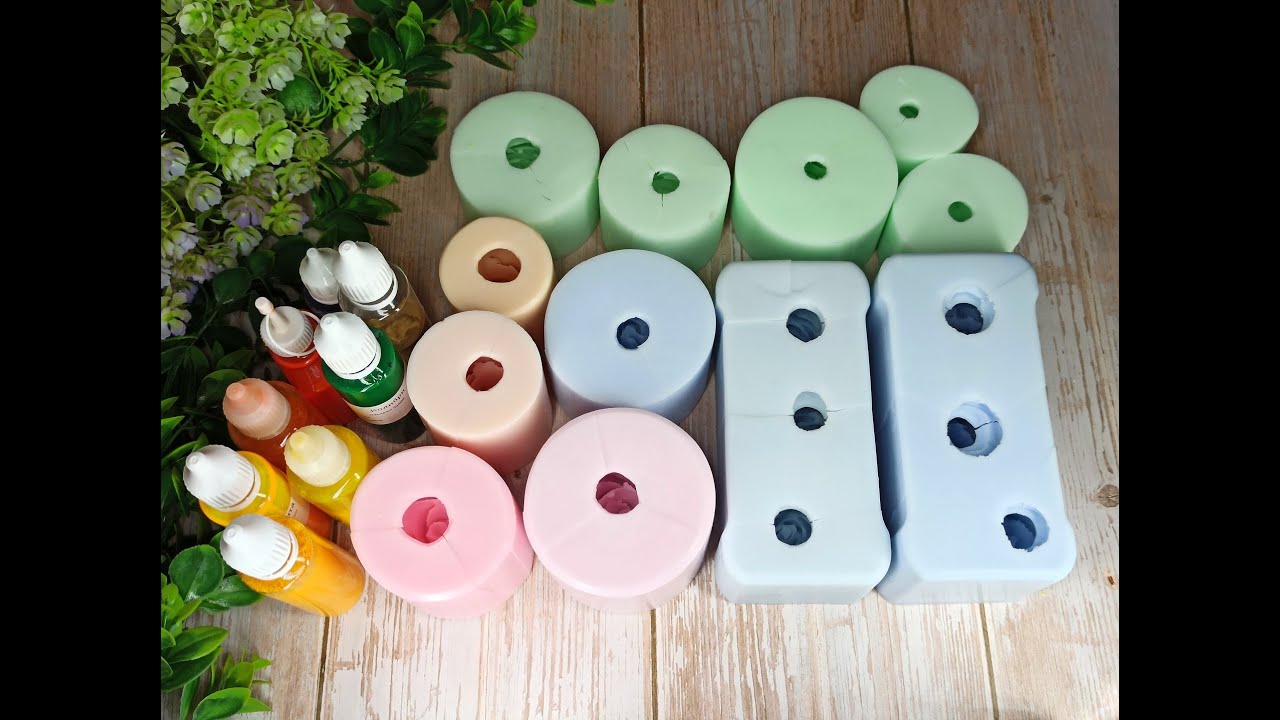 Большая заливка силиконовых форм цветов к 8 марта. Розы из мыла. Обзор форм для мыла. Мыловарение