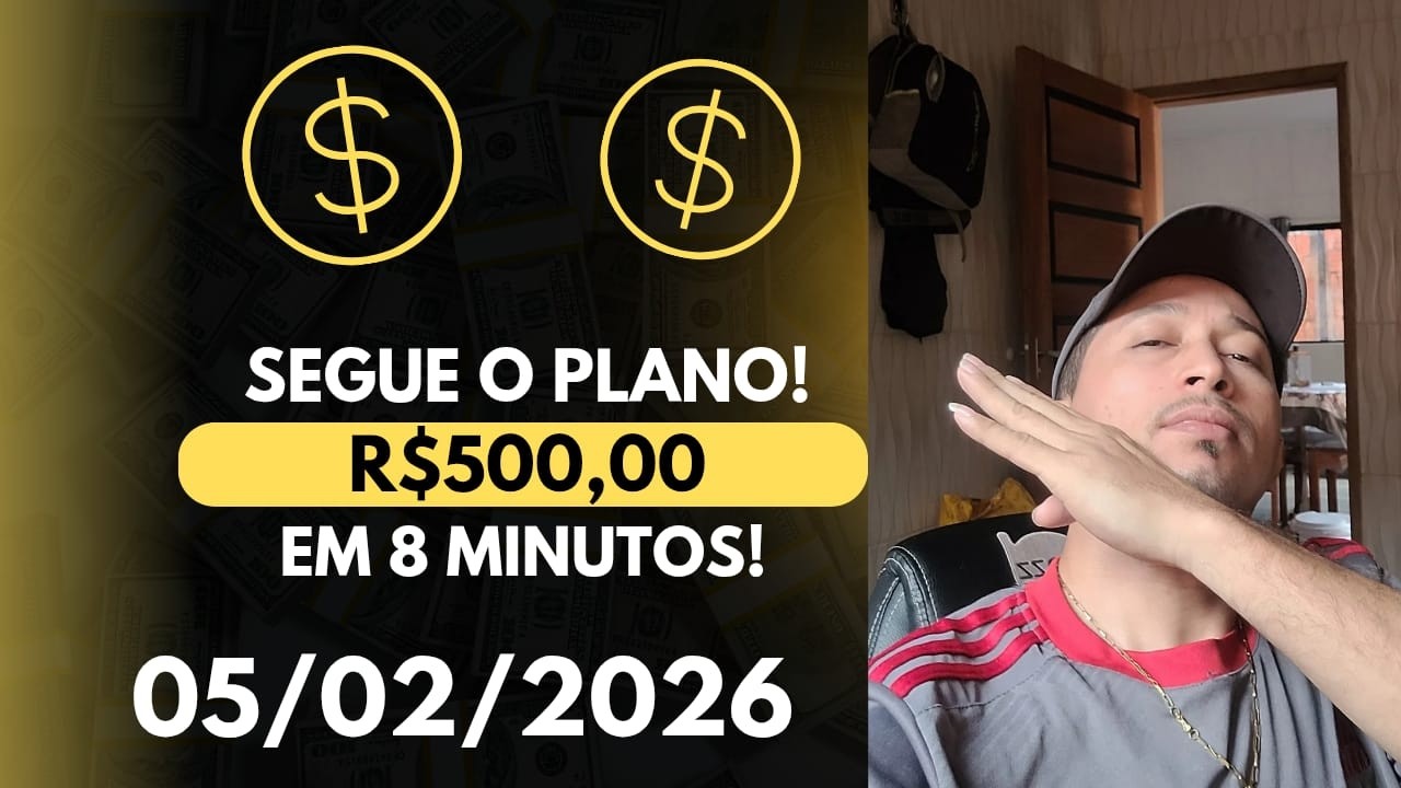 05/02/2026 R$500,00 em 8 minutos! Sem preço médio no Mini ìndice/ Gestão na Prática/ #trader