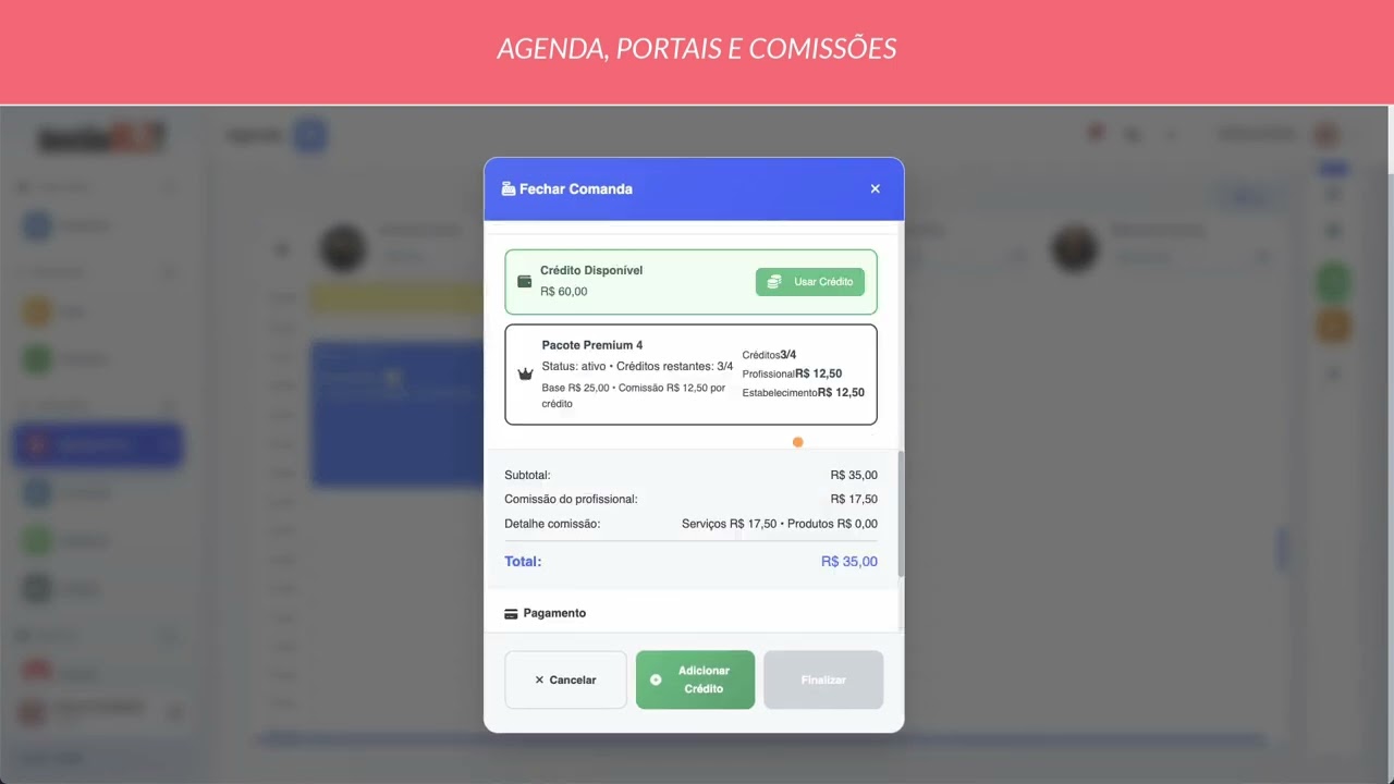 Configurações iniciais - Agenda, Portais e Profissionais