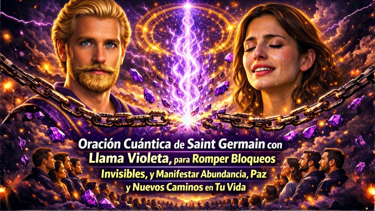 Oración Cuántica: Saint Germain y LLAMA VIOLETA 🚨🔥 HOY ROMPES BLOQUEOS, ABRES ABUNDANCIA TOTAL!