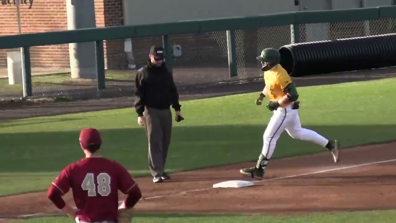 Ben Parker, of William and Mary baseball, Grand Slam home run versus Boston College