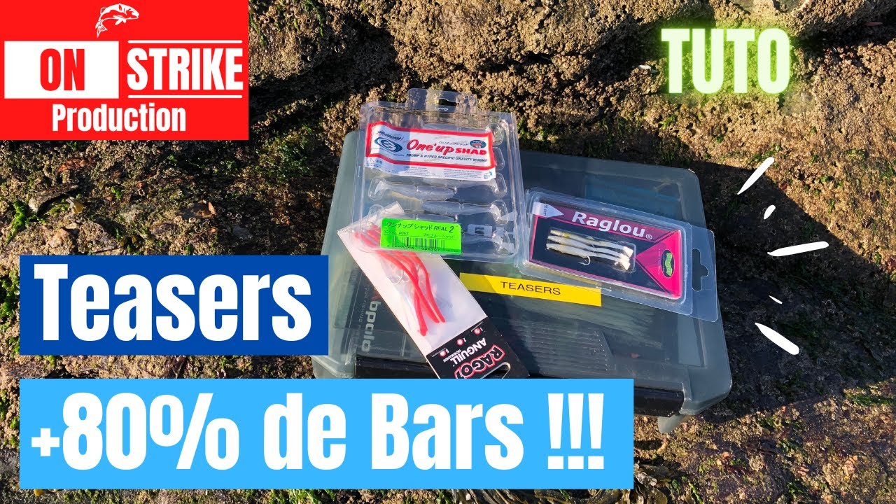 TUTO: PÊCHE du BAR & du LIEU: Pensez TEASER pour multiplier vos chances de capture !!!