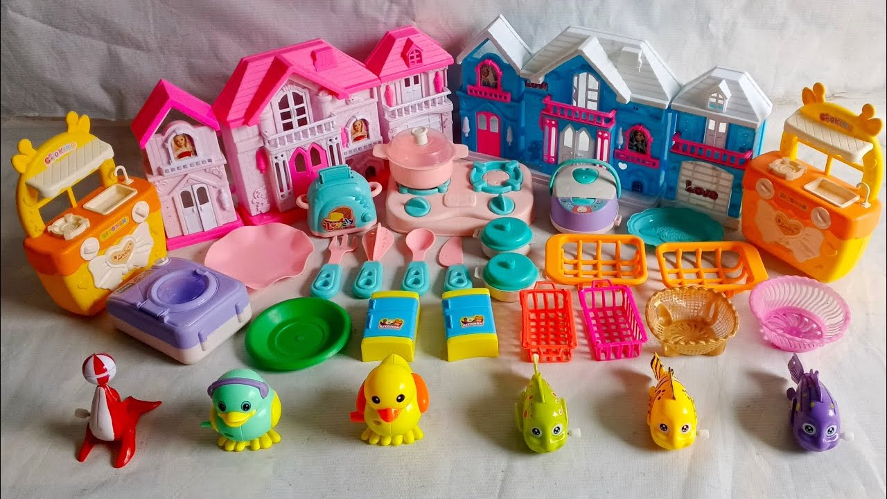 5  Minutes Satisfying with Unboxing Barbie Princess Kitchen Set | Amazing House Kitchen Set ASMR