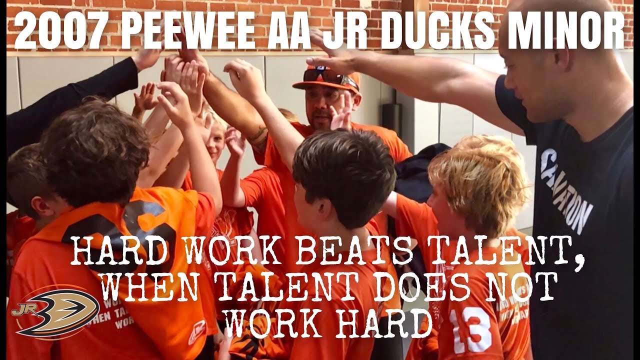 2007 Jr Ducks Doing HARD WORK!