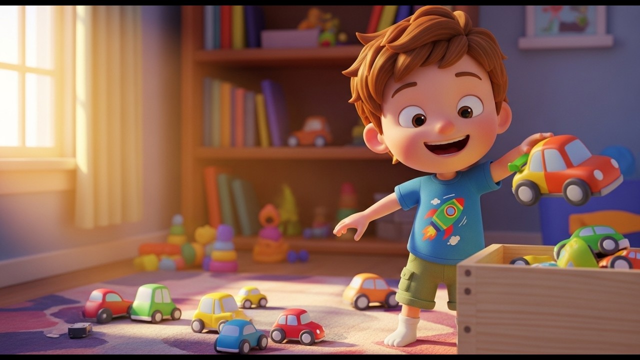 Clean Up Toy Song | Fun Learning Song for Kids | Toddler Sing Along