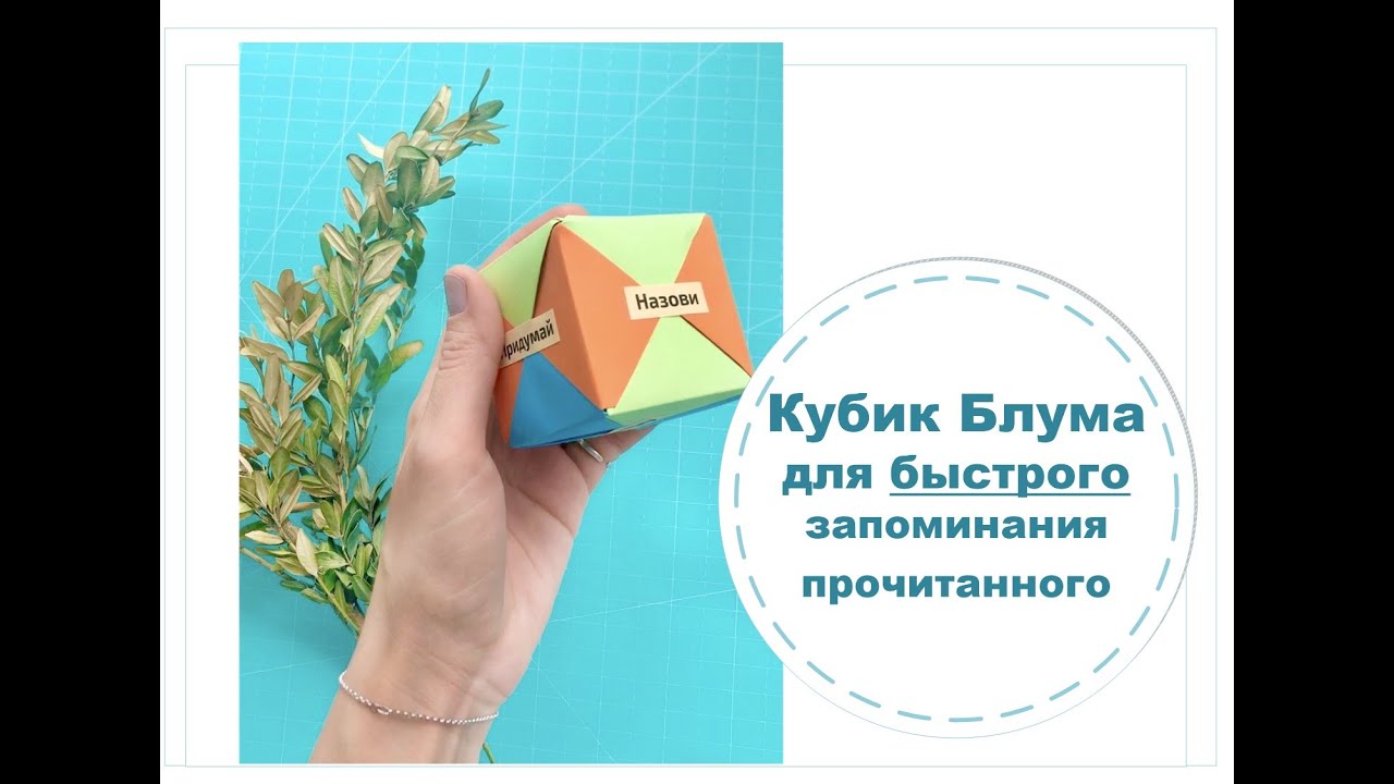 Кубик Блума - интересный способ быстрого запоминания текста
