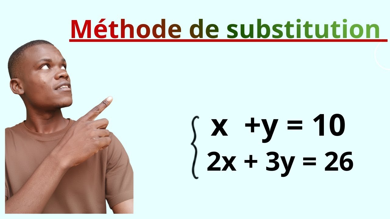 Résoudre un système d’équations par la méthode de substitution