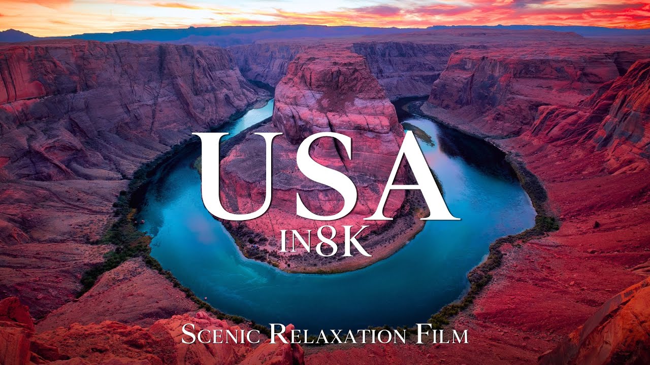 USA in 8K ULTRA HD (60FPS) - The Land of Contrasts | Scenic Relaxation Film