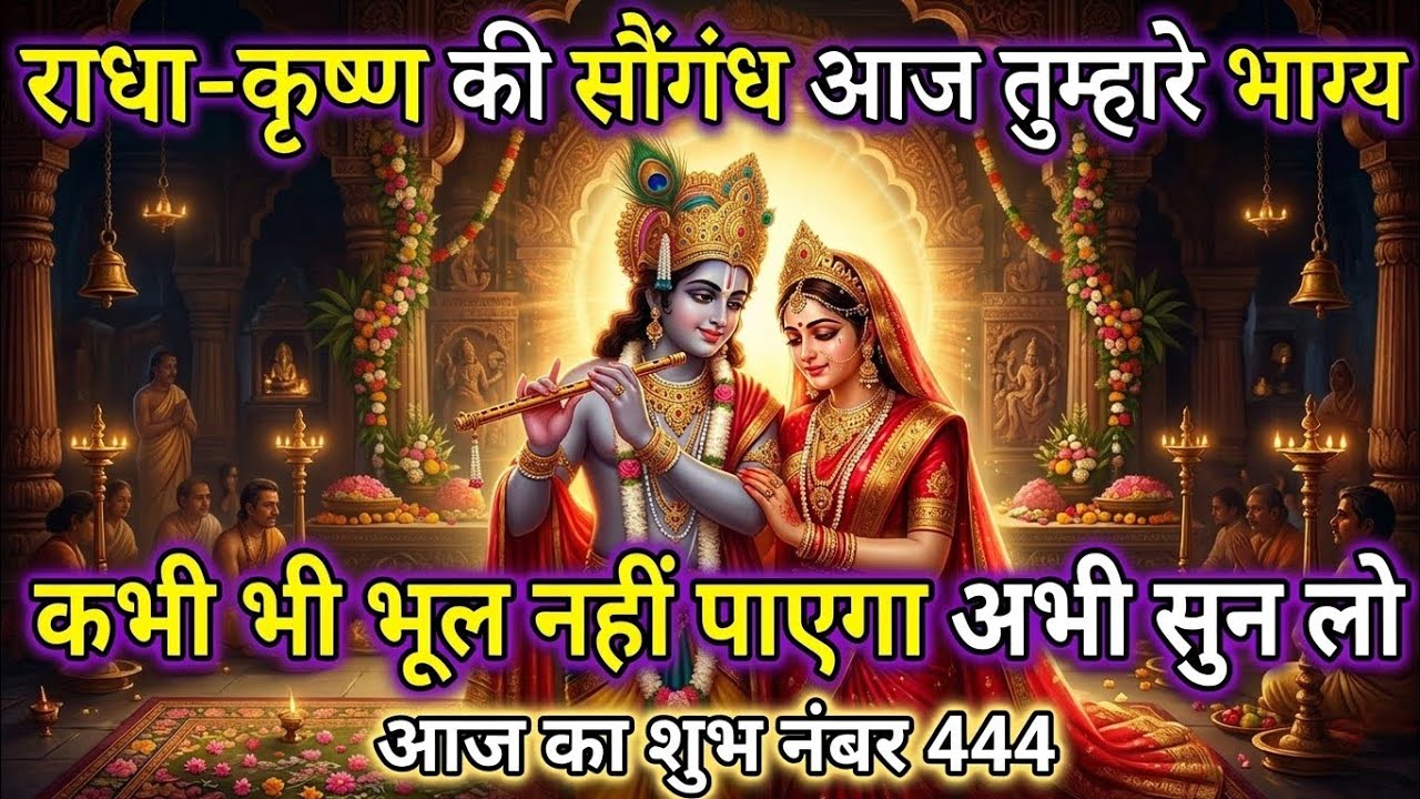 राधा-कृष्ण की सौगंध! आज 444 का संकेत बदल देगा तुम्हारा भाग्य। Radha Krishna message 