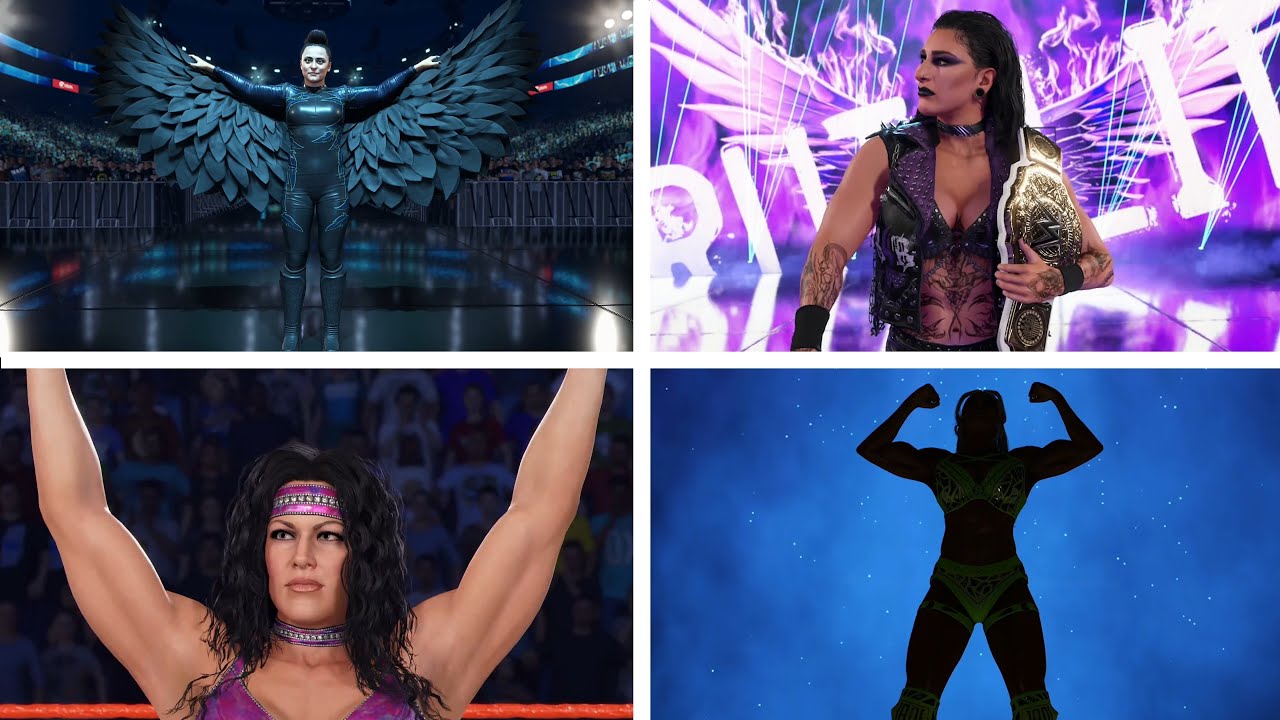 WWE 2K25 Entrances: Chyna, Rhea Ripley, Jade Cargill, Liv Morgan, Kelani Jordan, Sol Ruca & More