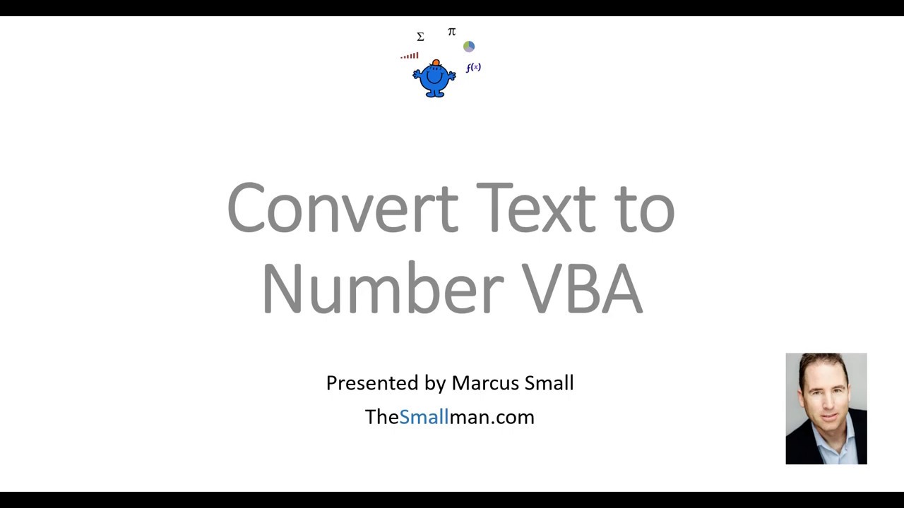 Convert Text to Number with VBA