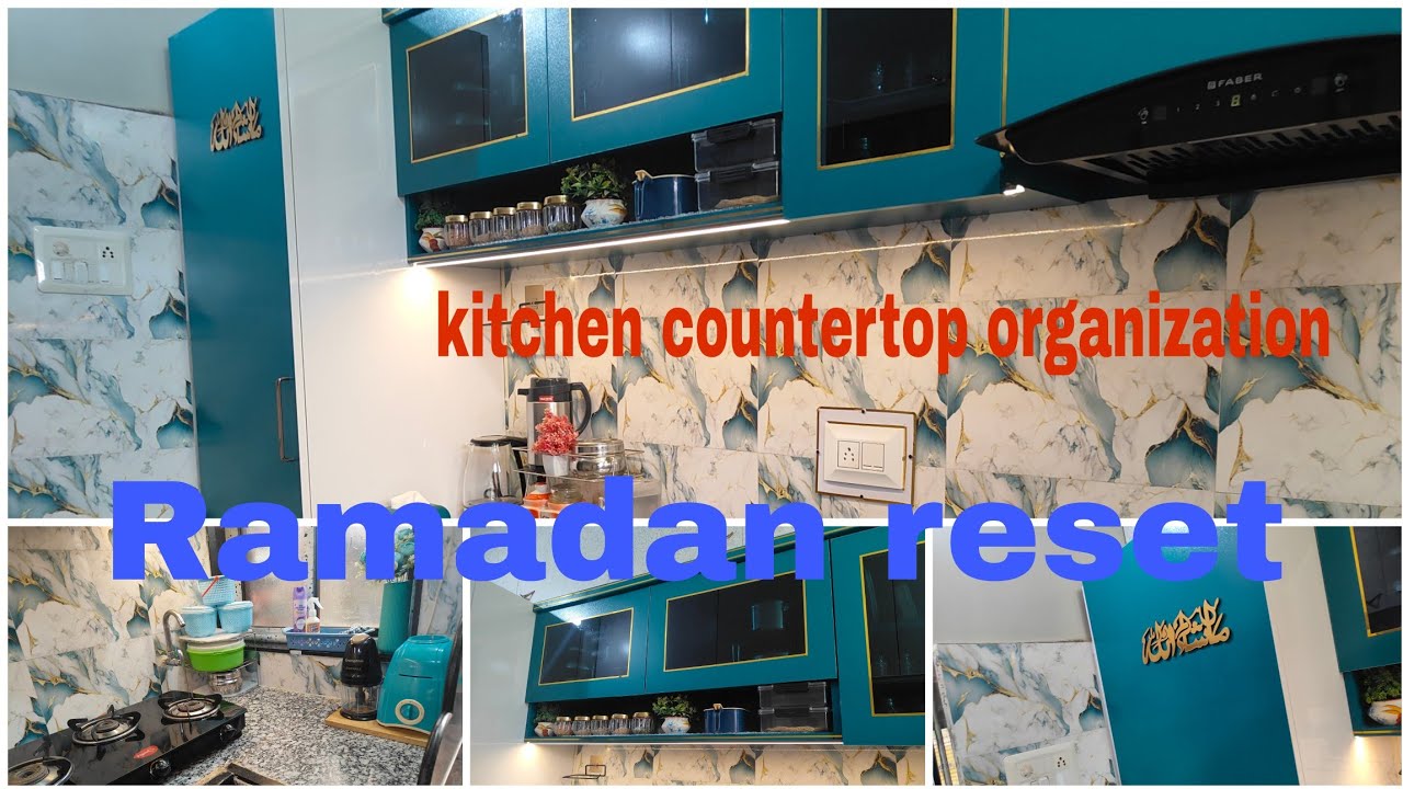Kitchen countertop organization As apart of Ramazan preparation 2026.#kitchen #trending