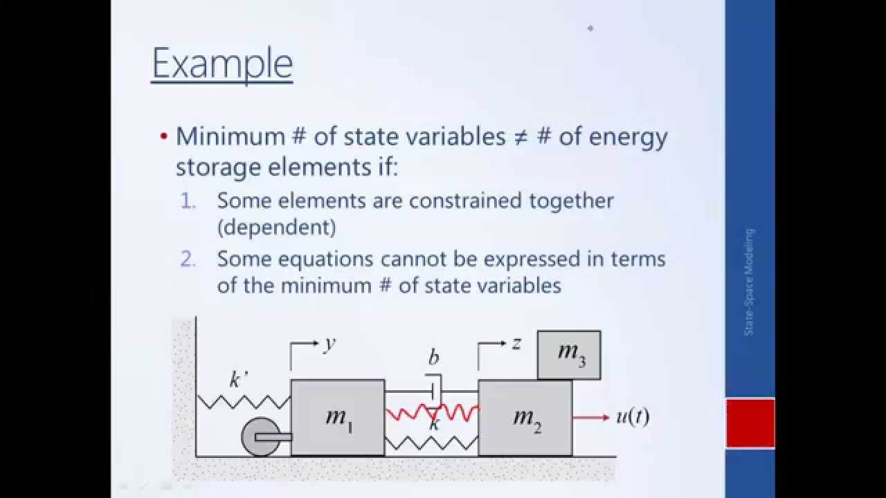 System Dynamics and Control: Module 27b - Choosing State Variables
