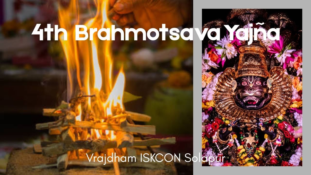 4th Bramhotsavam Live || Maha Yajna || ISKCON SOLAPUR ||