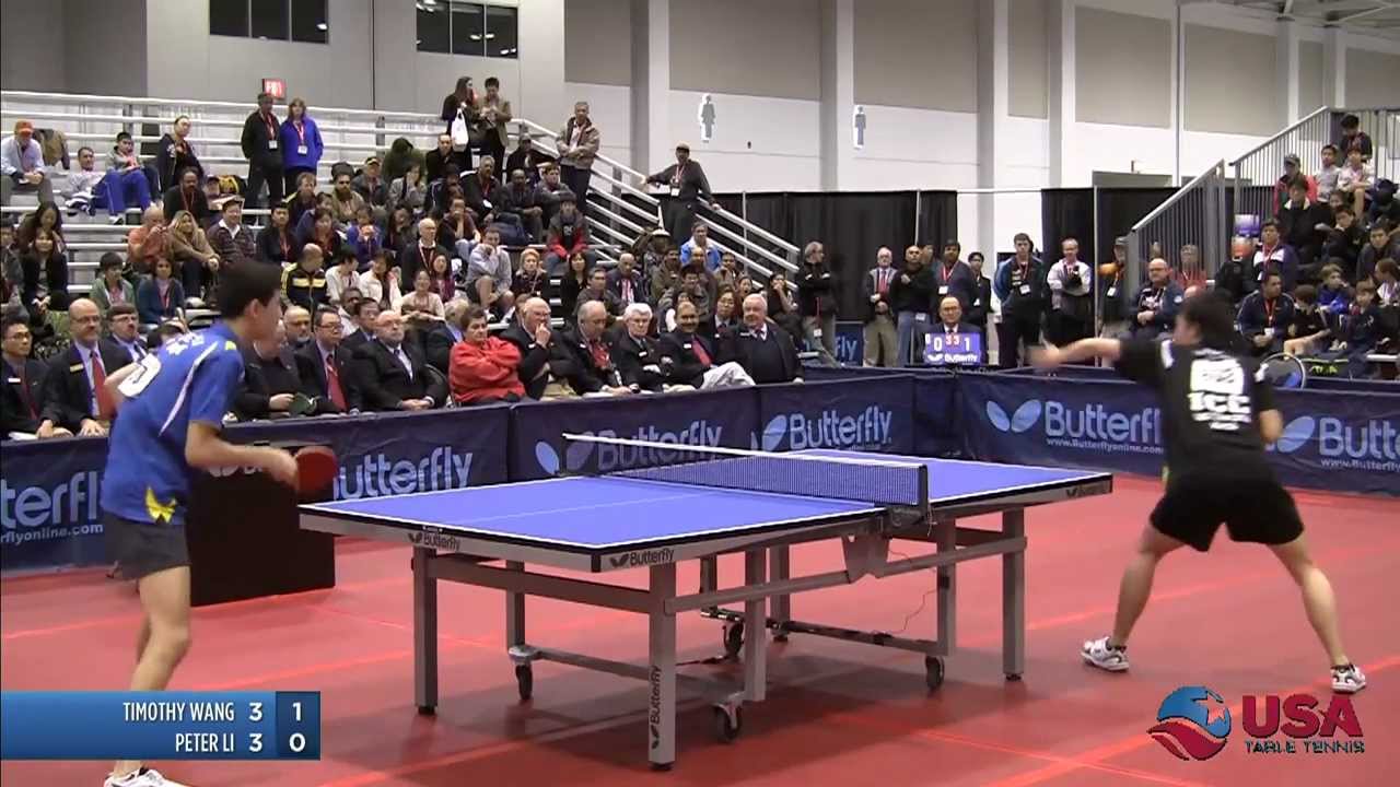 Men's Singles SF: Timothy Wang vs. Peter Li - 2011 US Table Tennis Championships