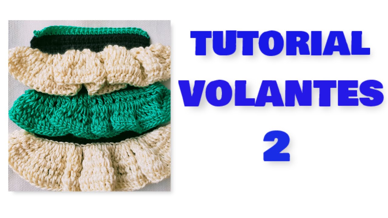 CÓMO SACAR VOLANTES A DIFERENTES ALTURAS DESDE UNA SUPERFICIE CIRCULAR Y/O LINEAL #crochet