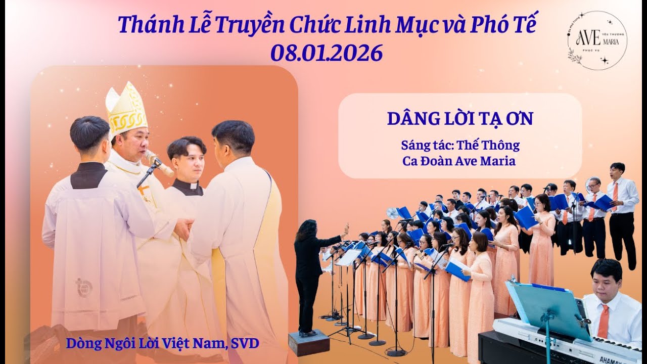 Dâng Lời Tạ Ơn | Thế Thông | Ca Đoàn Ave Maria | Giáo Xứ Phú Trung