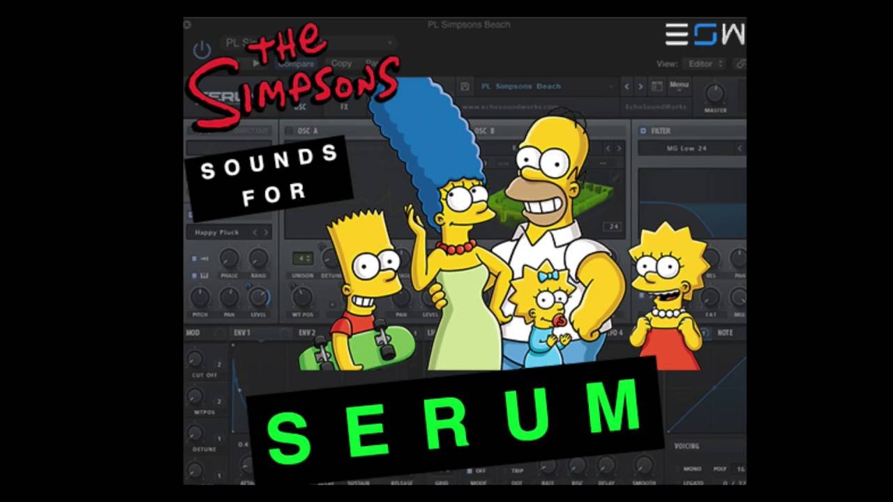 The Simpsons for Serum FREE Soundset