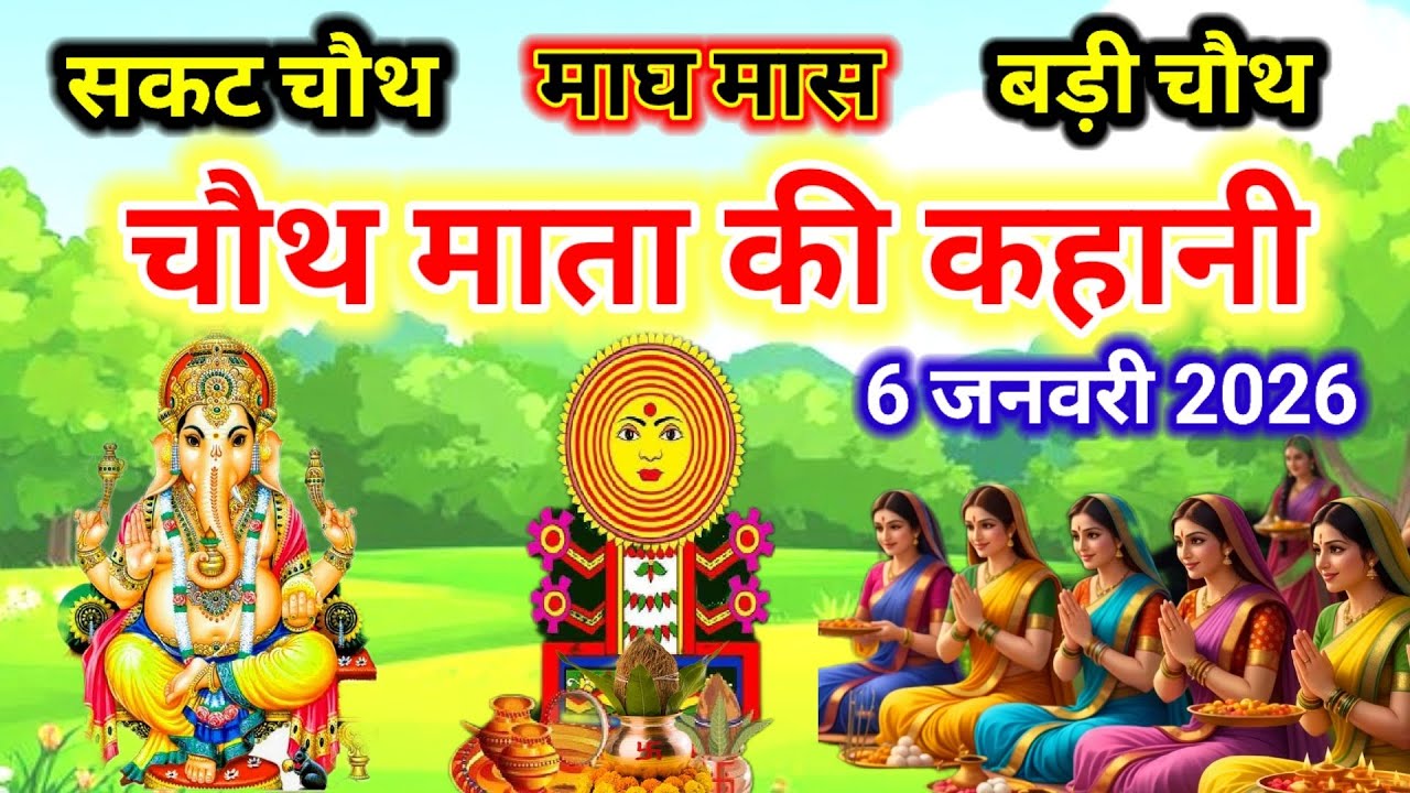 माघ मास चौथ माता की कथा |Chauth Mata Ki Kahani | संकट चौथ की कथा | Chauth Mata ki katha 