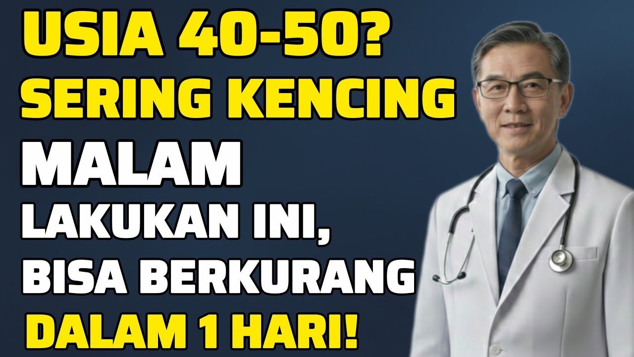 Sering Kencing Malam di Usia 40-50? Lakukan Ini, Bisa Berkurang dalam 1 Hari!