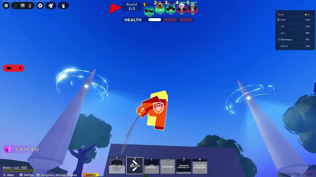 Playing Against Top Ranked Players In Death Ball Ranked PT1