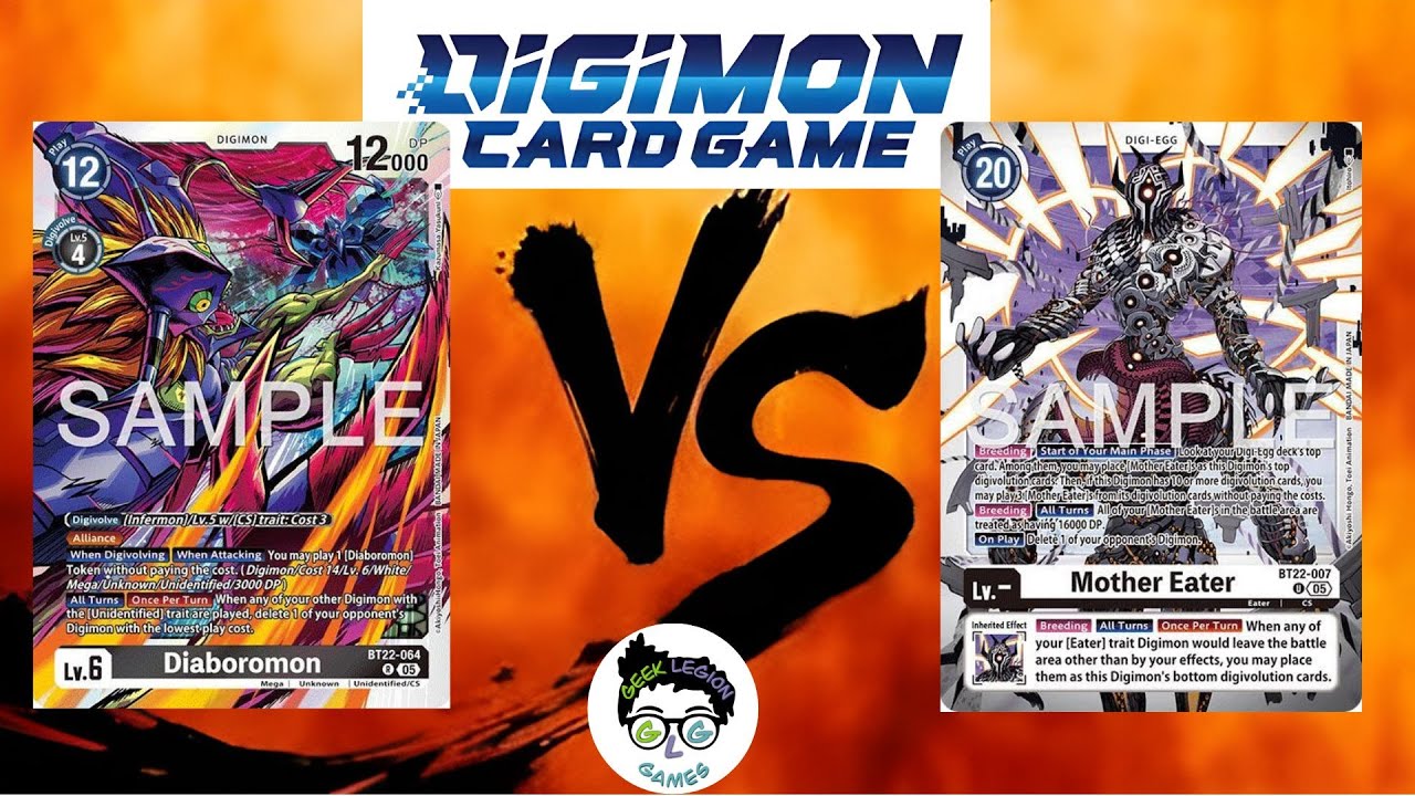 Diaboromon Vs Mother Eater  | Digimon TCG BT22 | Locals Match