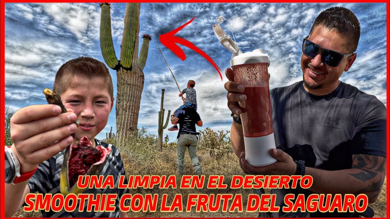 SMOOTHIE CON LA FRUTA DEL SAGUARO EN EL DESIERTO DE ARIZONA