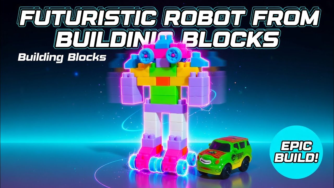 Epic Futuristic Robot from Building Blocks | Satisfying Build