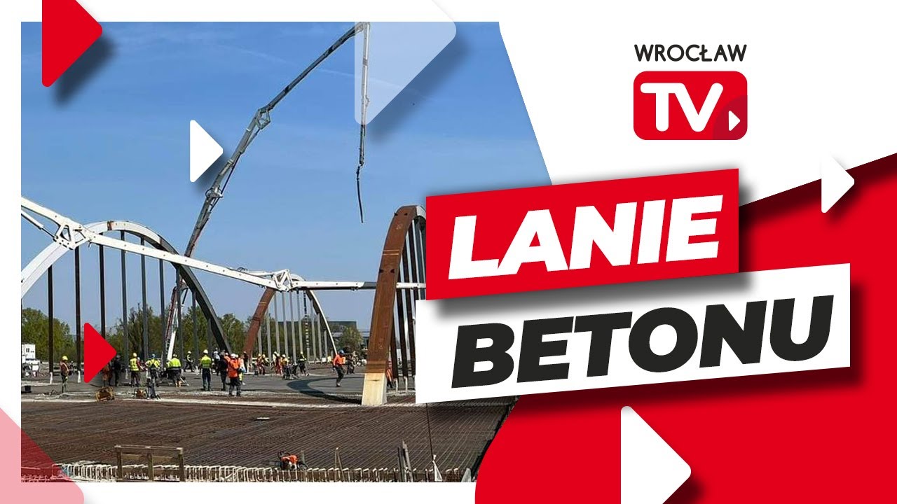 130 betoniarek pracuje na mostach Chrobrego | Wrocław TV