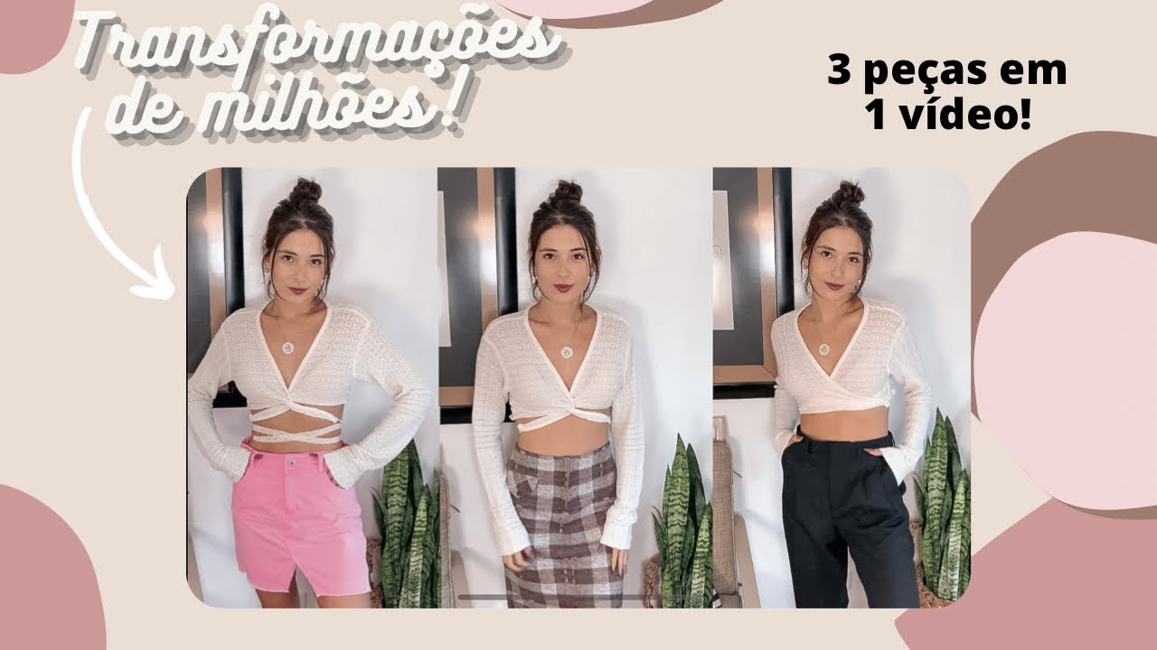 TRANSFORMANDO ROUPAS DE BRECHÓ | 3 cardigãs de R$2 que viraram peças novinhas!