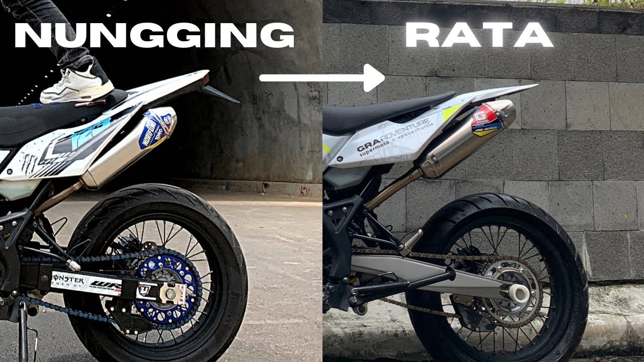 CARA NGERATAIN SPAKBOR WR 155 BIAR GA NUNGGING DAN PEMASANGANNYA | #wr155 #supermoto #tutorial