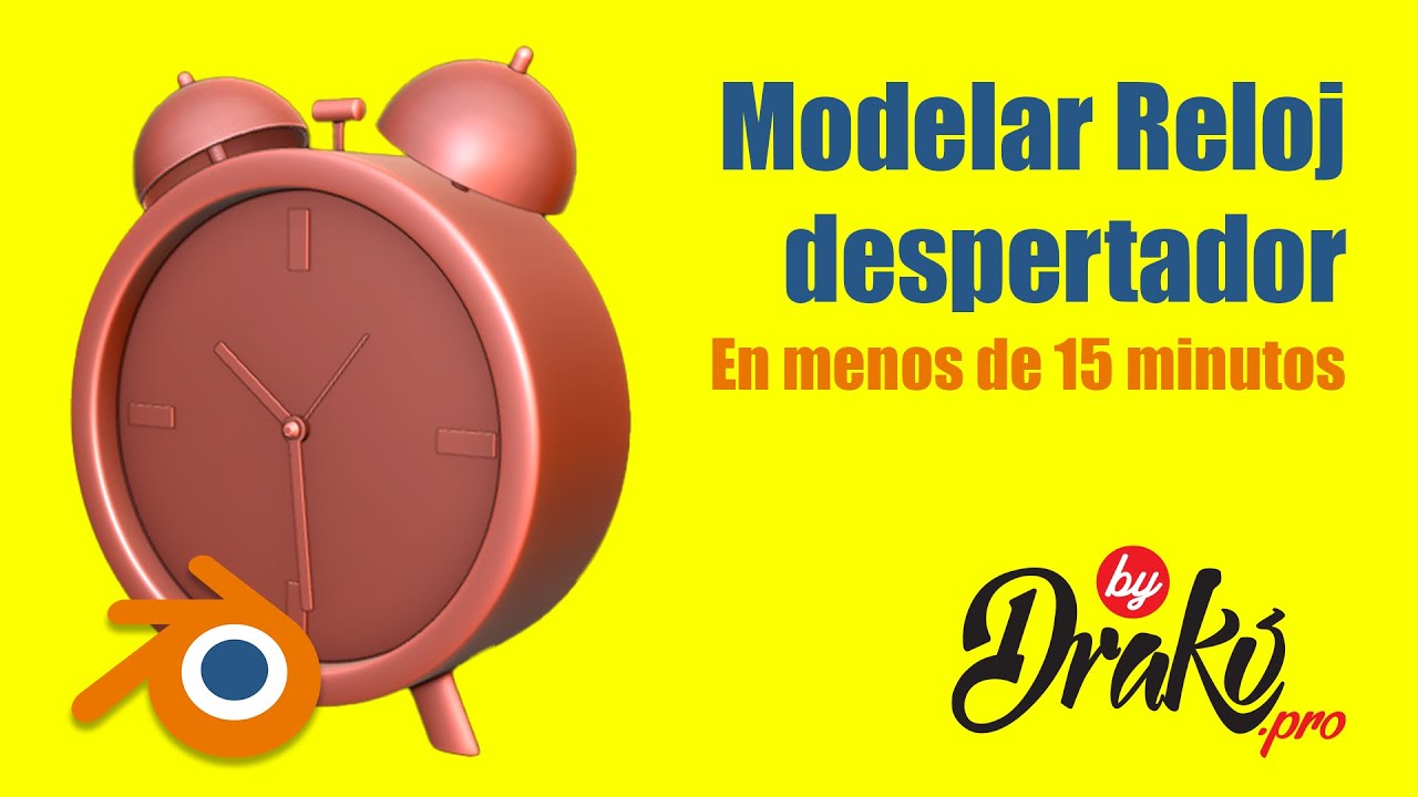 Modelar Reloj Despertador en Blender, en menos de 15 minutos