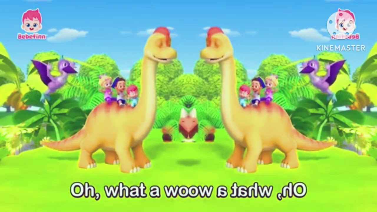 The fastest dinosaur, oh, what a wonderful world. Welcome to the Dino world! || Bebefin effects 