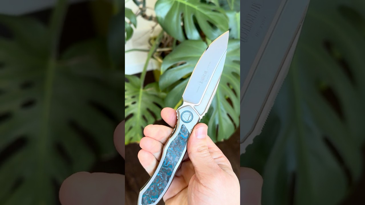 Microtech Anax Integral Titanium Custom Insert Arctic Storm Fat Carbon M390 Rike Knife OEM 