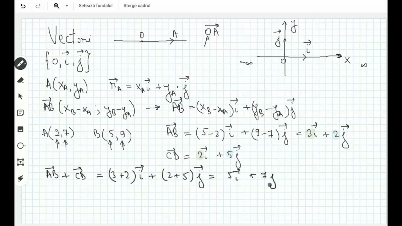 matematica clasa a 9 a - vectori in plan (partea 1 teorie)