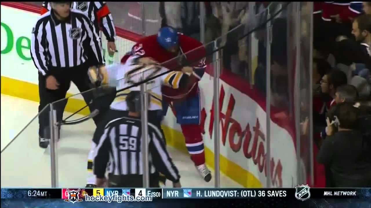 Shawn Thornton vs Travis Moen Oct 29, 2011