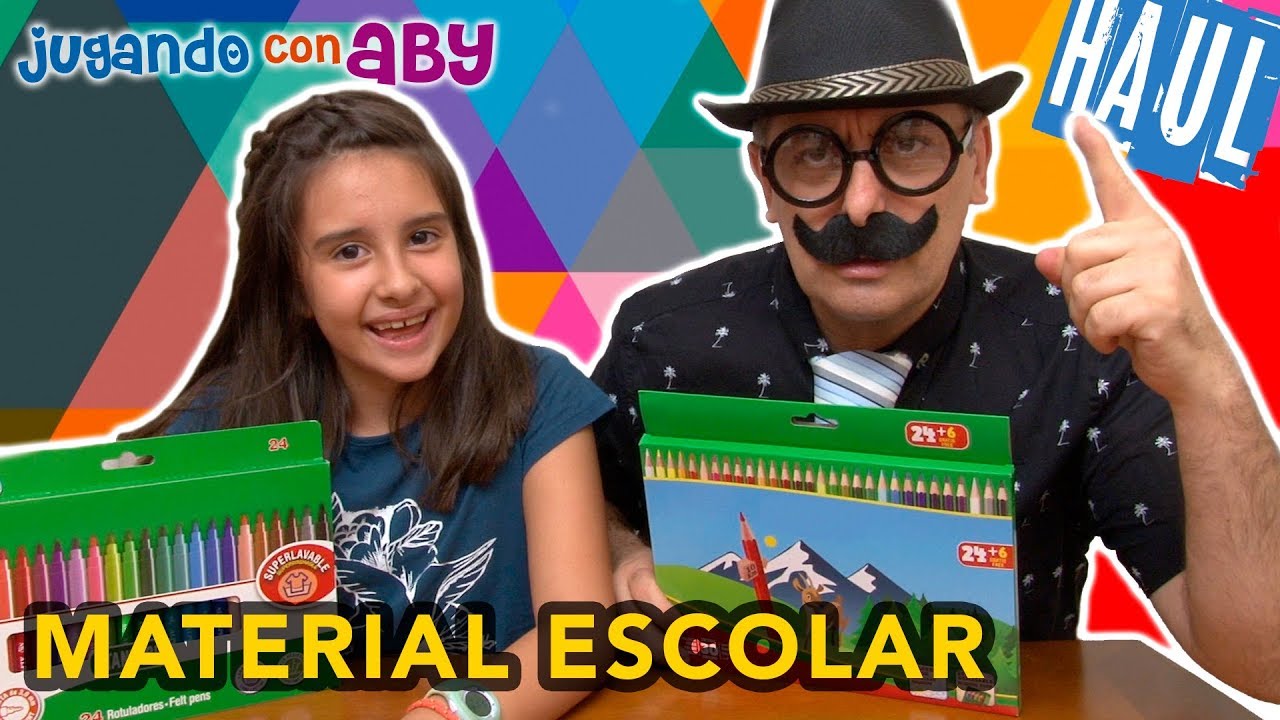 ¡Vuelta al COLE! Haul de material escolar. ABY y el DIRECTOR del cole