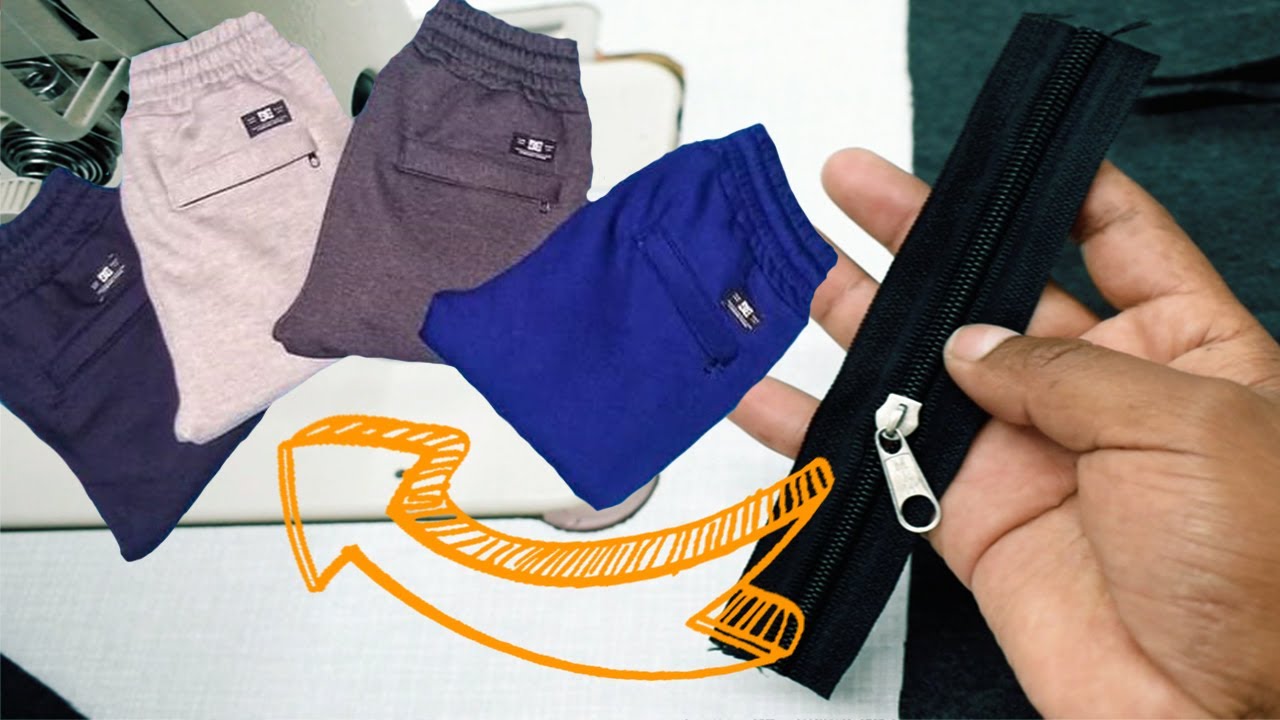 BOLSILLO con CIERRE para PANTALON JOGGER | Tips De Confección