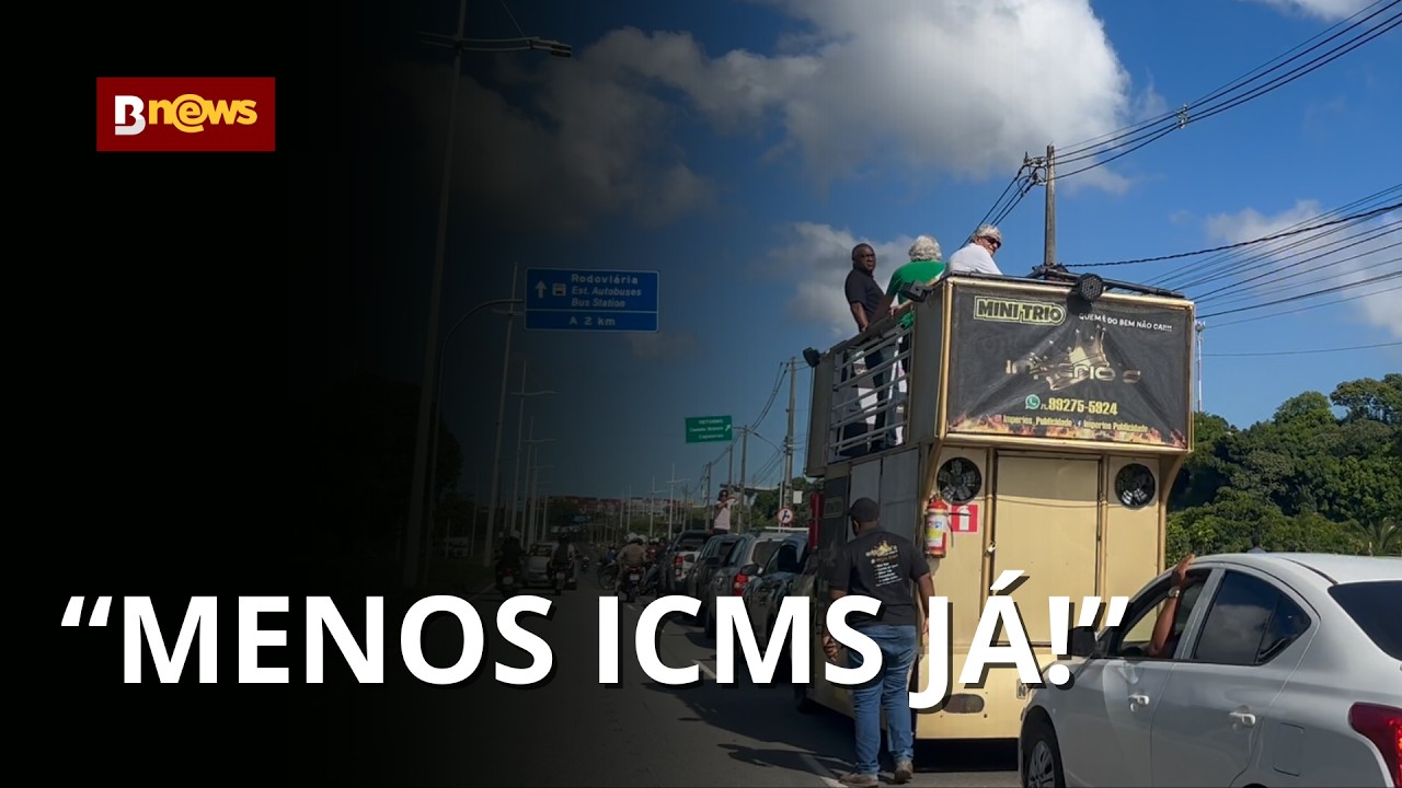 Motoristas de APP protestam e cobram redução do ICMS em Salvador