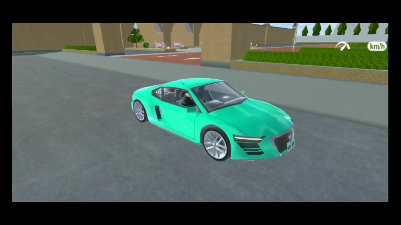 SAKURA SCHOOL SIMULATOR audi R8 V9 #crash test
