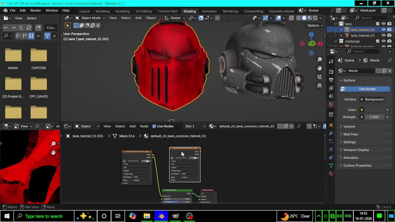 How to put decals and other markings on armor parts. 