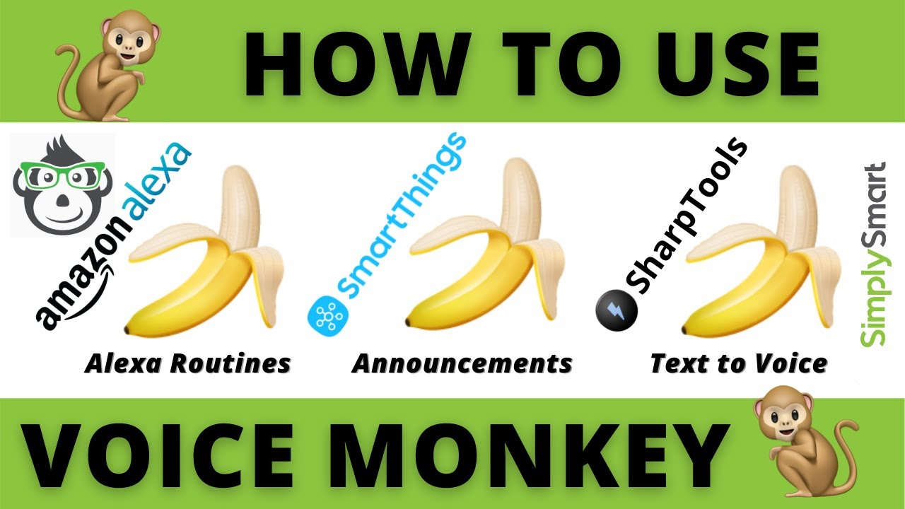 Talking Home with Alexa Voice Monkey Skill | SmartThings & SharpTools (2021)