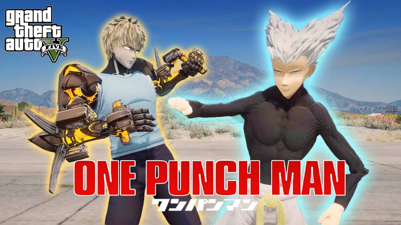 GTA 5 - Genos vs Garou Fight | One Punch Man