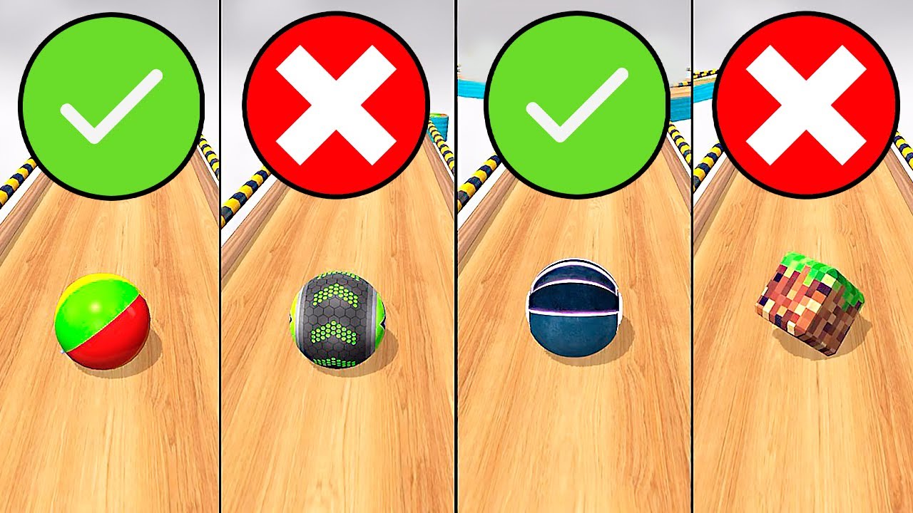 Which Balls Will Pass the Portal Levels: Default Ball, Cyber Ball, Beach Ball, Cube Ball? Race 1103
