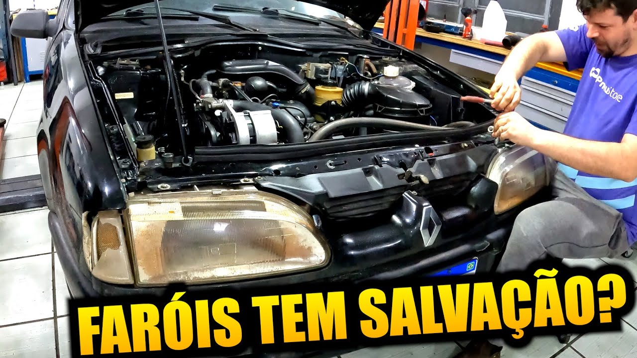 FARÓIS DO RENAULT 19 DE ENCHENTE TEM SALVAÇÃO?