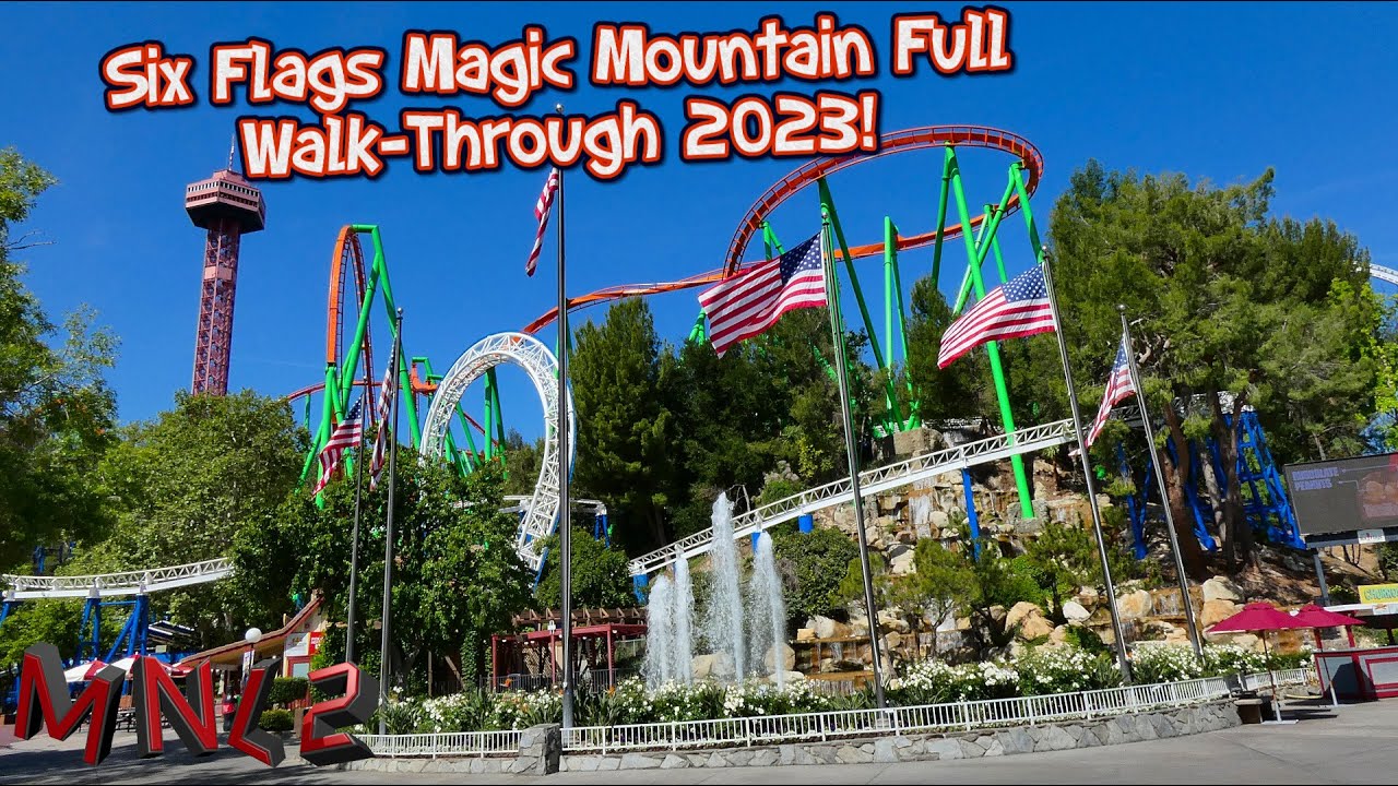 Full Tour of Six Flags Magic Mountain 2023!