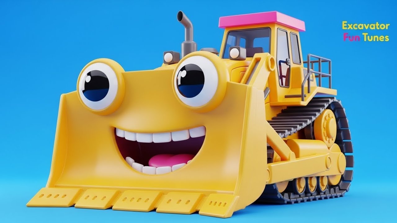 3D Animation for Kids | Building A City With Trucks & Songs