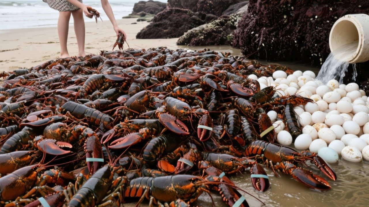 Xiao Zhang Found A Mysterious Bird Egg At The Drain, And The Next Second There Was A Big Lobster